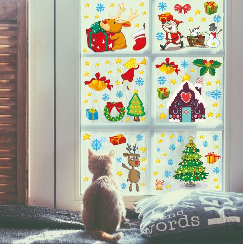 4pcs PVC Christmas Snowflake W - Snowflake Window Decal avis et prix