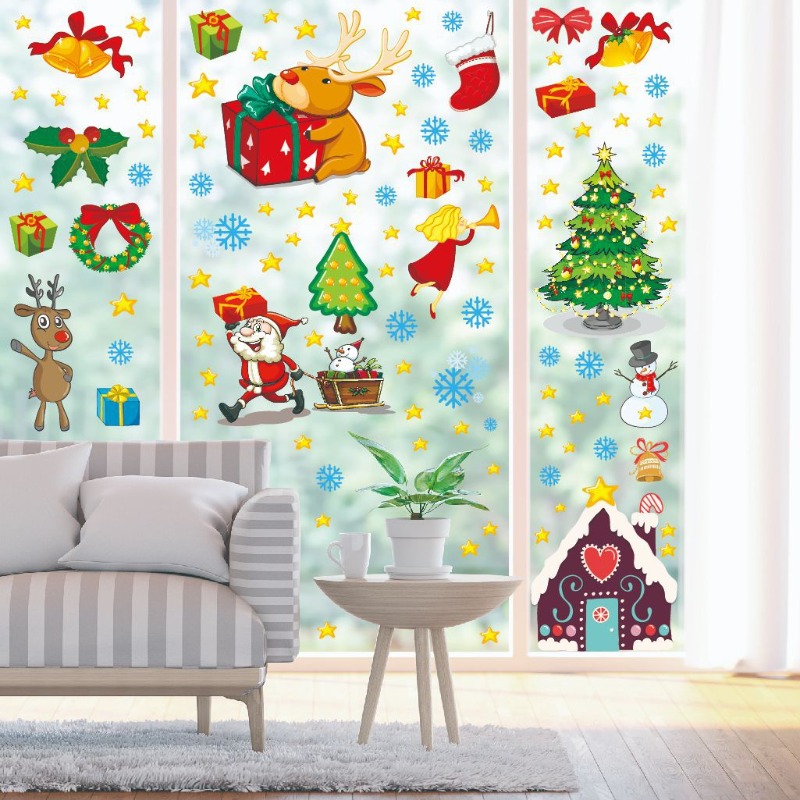 4pcs PVC Christmas Snowflake W - Snowflake Window Decal avis et prix