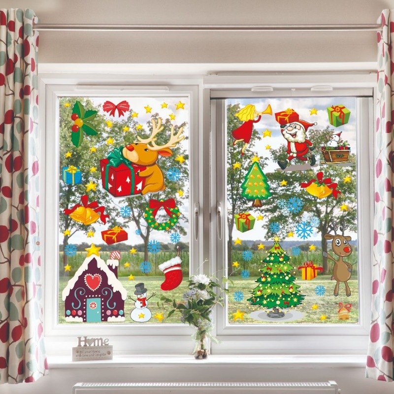 4pcs PVC Christmas Snowflake W - Snowflake Window Decal avis et prix