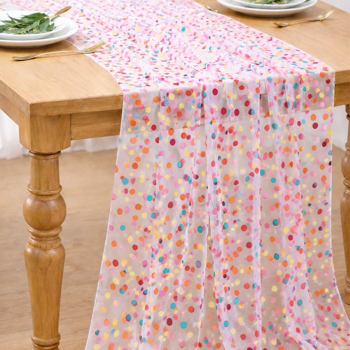 Colorful Dot Gauze Table Runne - Christmas Table Runner avis et prix