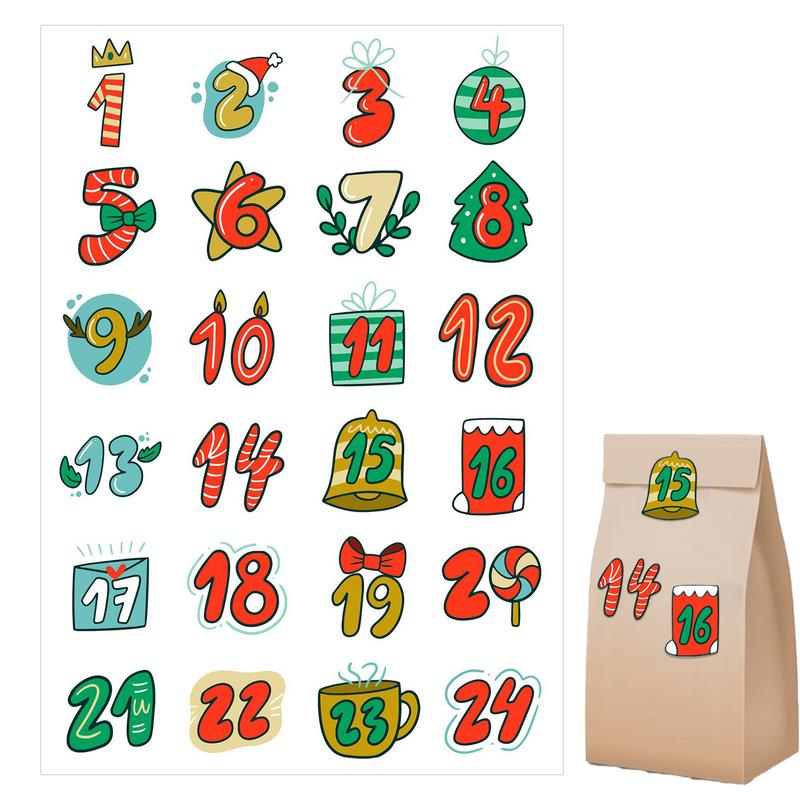 Merry Christmas Stickers Adven - Advent Calendar Gift avis et prix