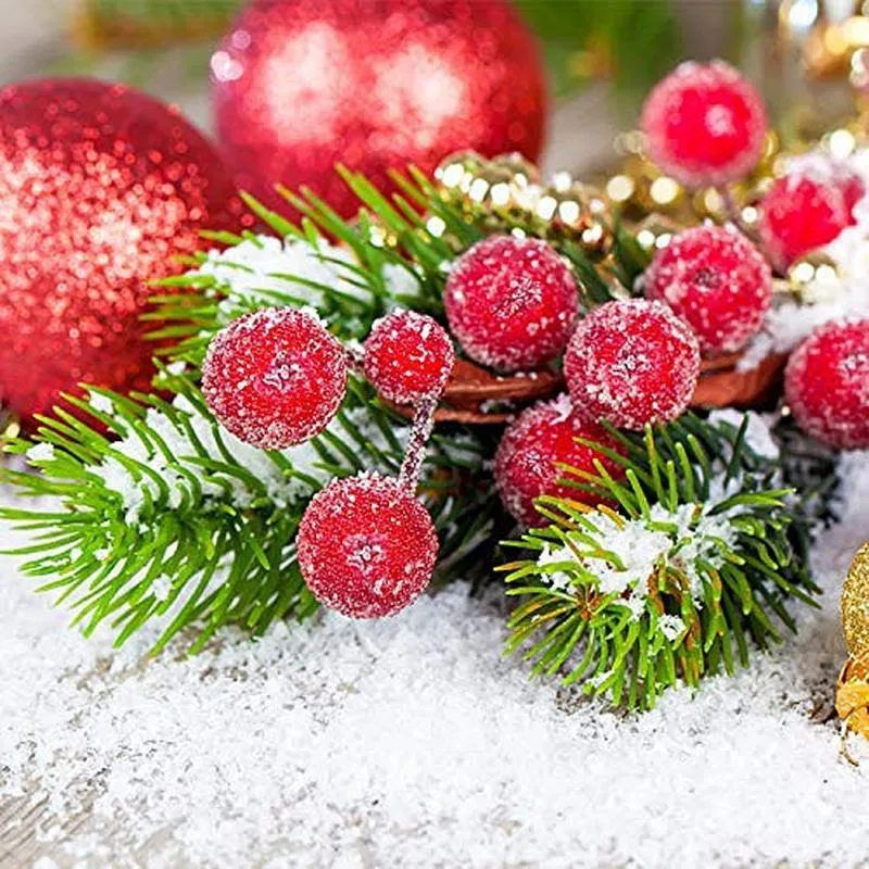 Artificial Frosted Holly Berri - Christmas Wreath Fake avis et prix
