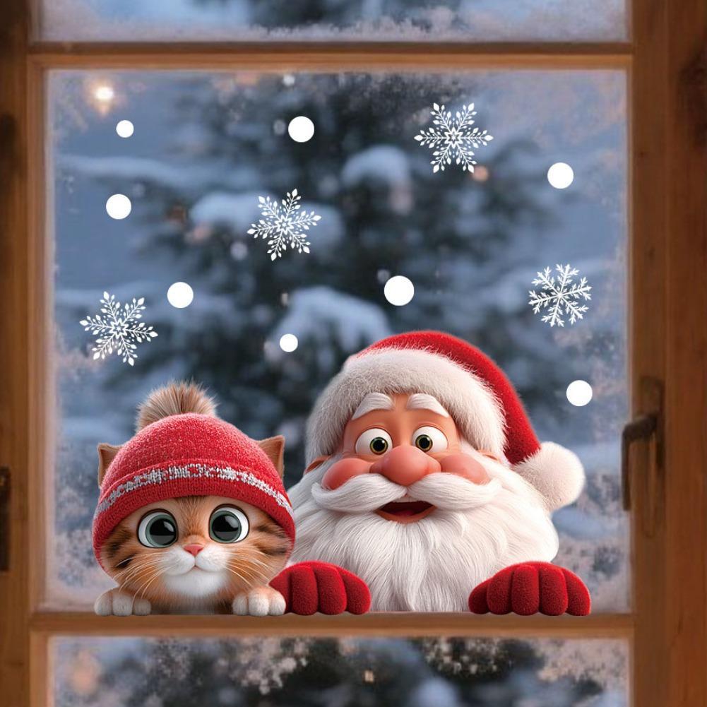 2pcs Christmas Window Clings S - Snowflake Window Decal avis et prix