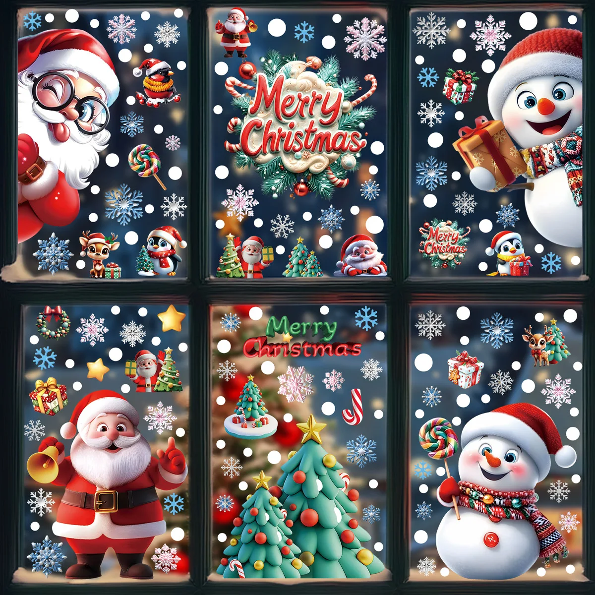 2025 Christmas Static Window C - Snowflake Window Decal avis et prix