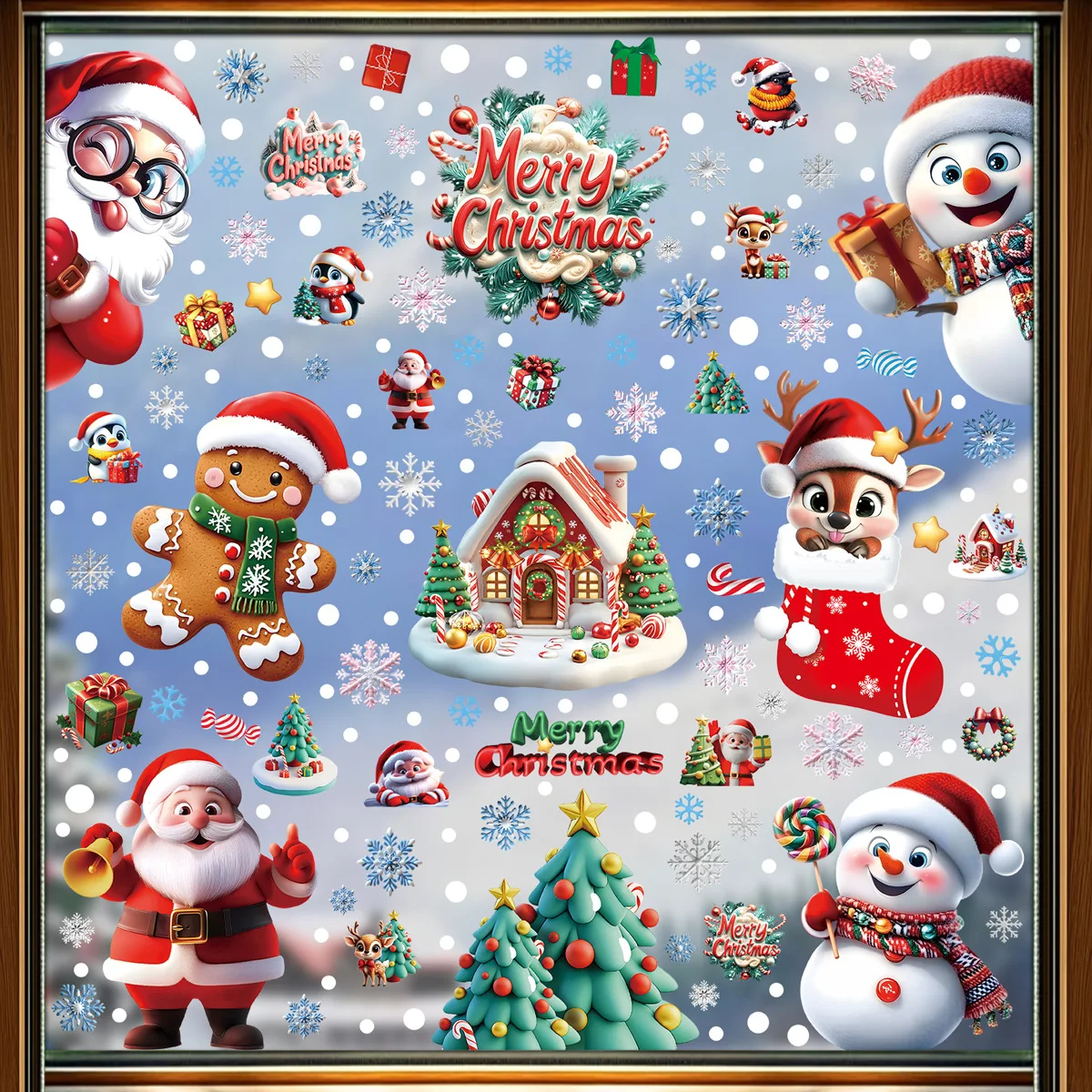 2025 Christmas Static Window C - Snowflake Window Decal avis et prix