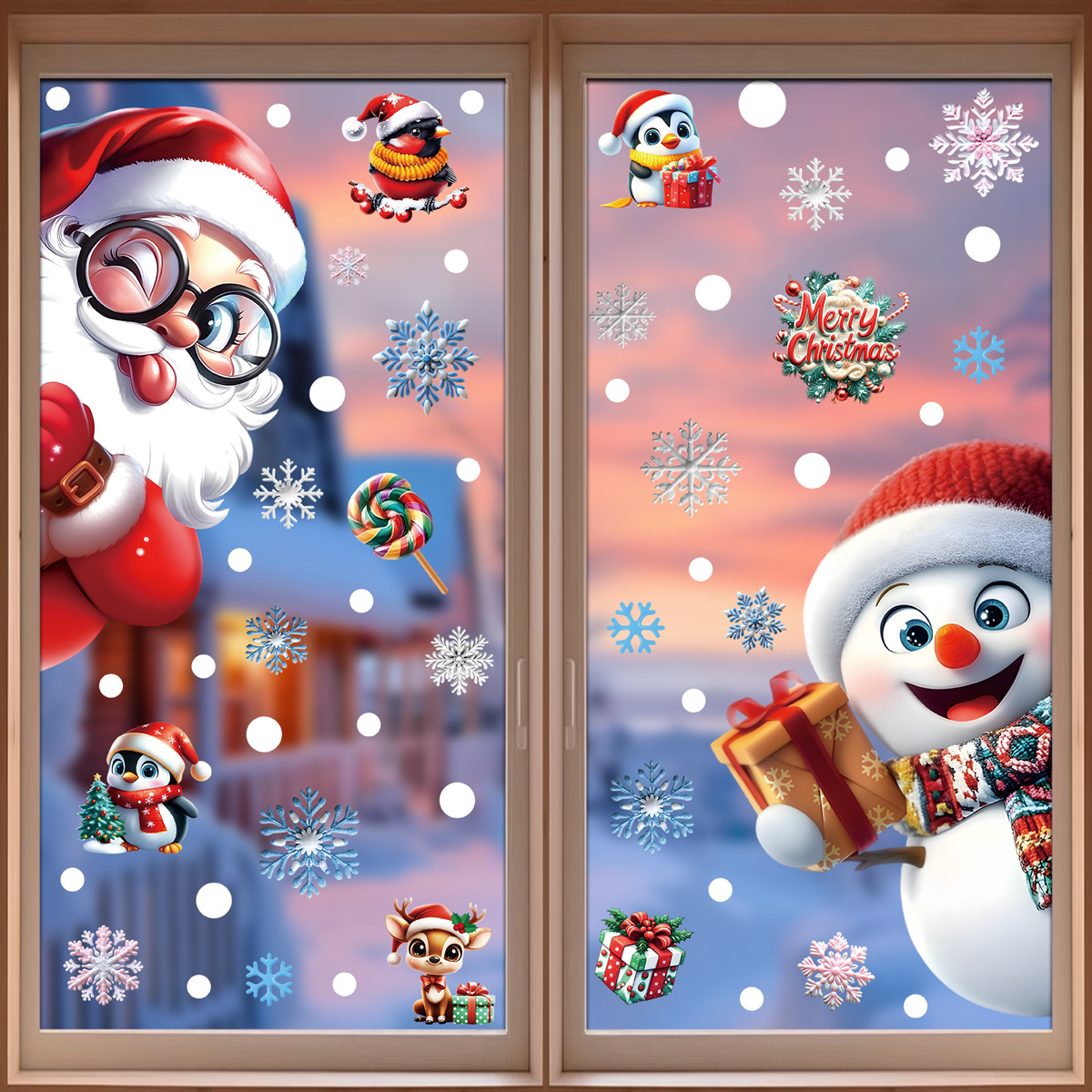 2025 Christmas Static Window C - Snowflake Window Decal avis et prix