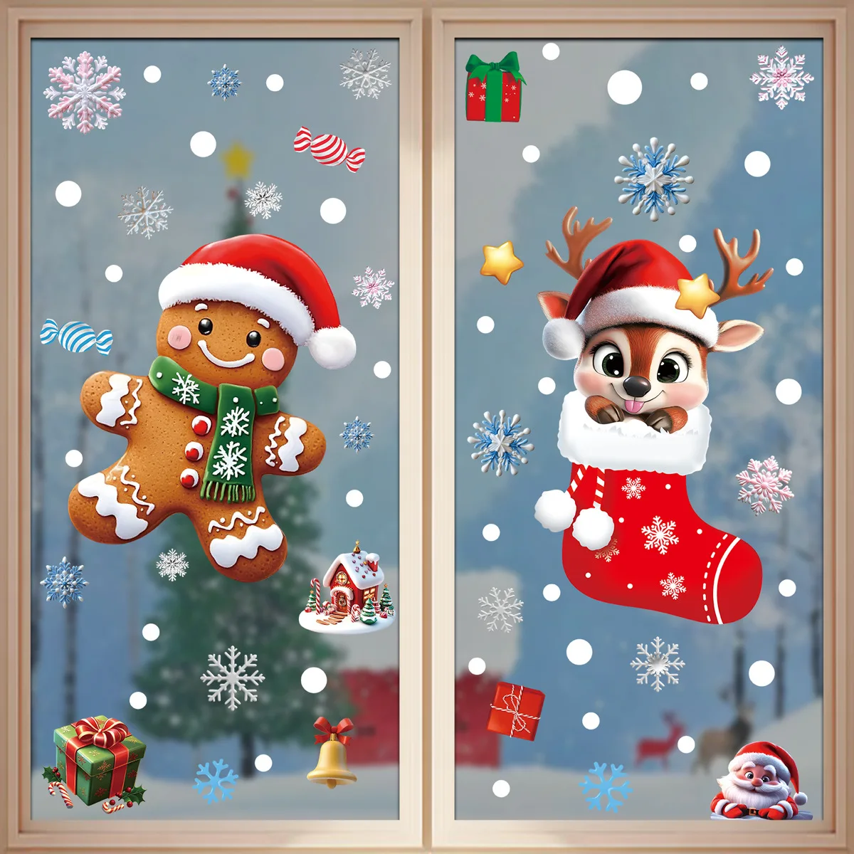 2025 Christmas Static Window C - Snowflake Window Decal avis et prix