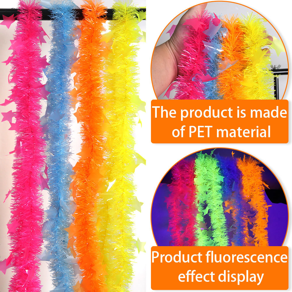 Birthday Theme Fluorescent Mac - Tinsel Garland Decoration avis et prix