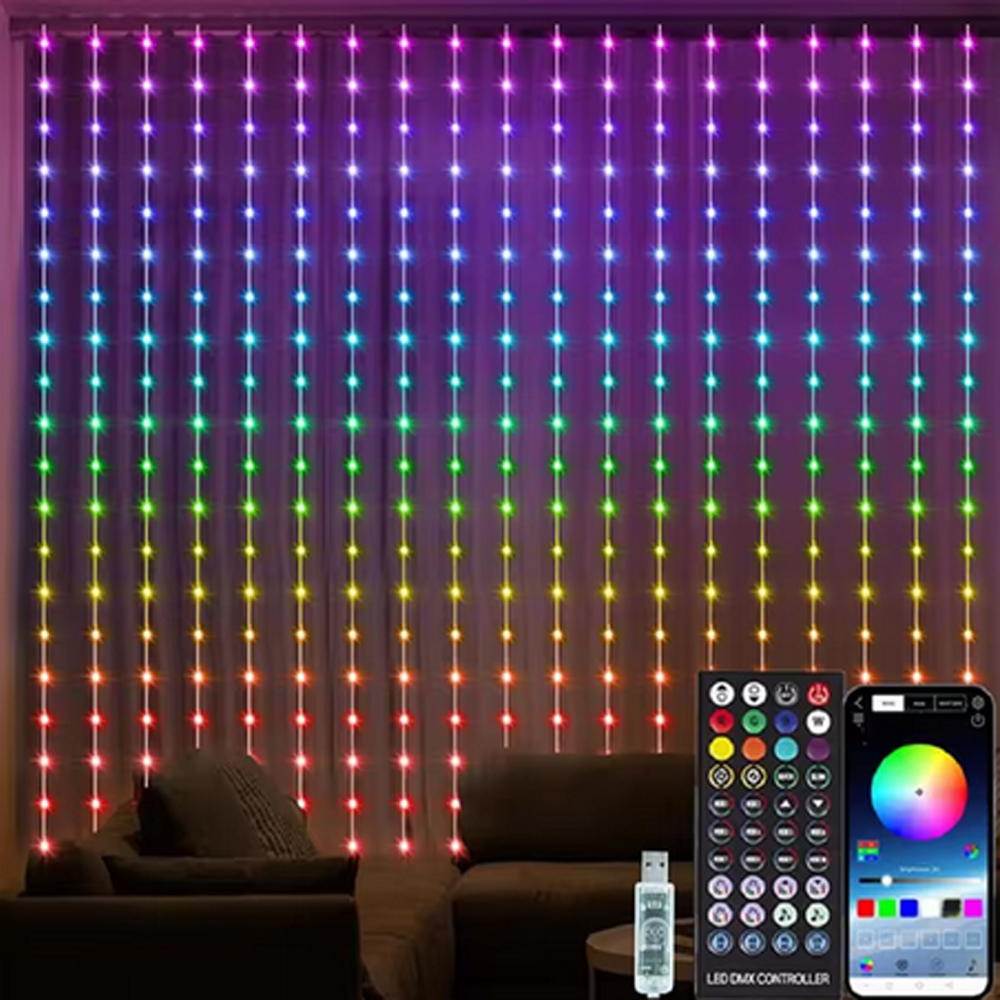3M RGB Smart LED Curtain Light - Christmas Lights Outdoor avis et prix