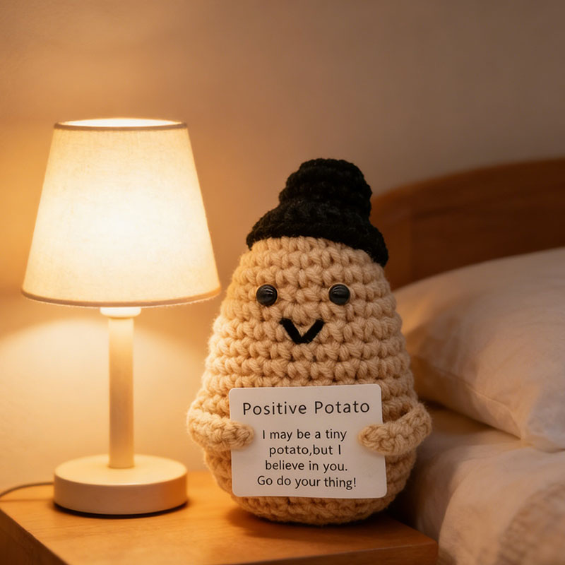 Cute Positive Potato Crochet D - Santa Hat Plush avis et prix