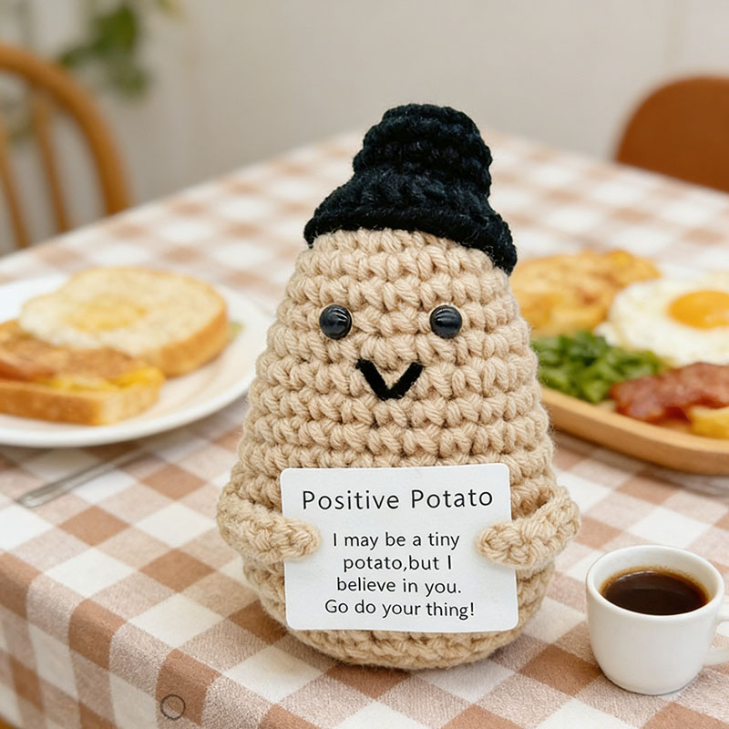 Cute Positive Potato Crochet D - Santa Hat Plush avis et prix