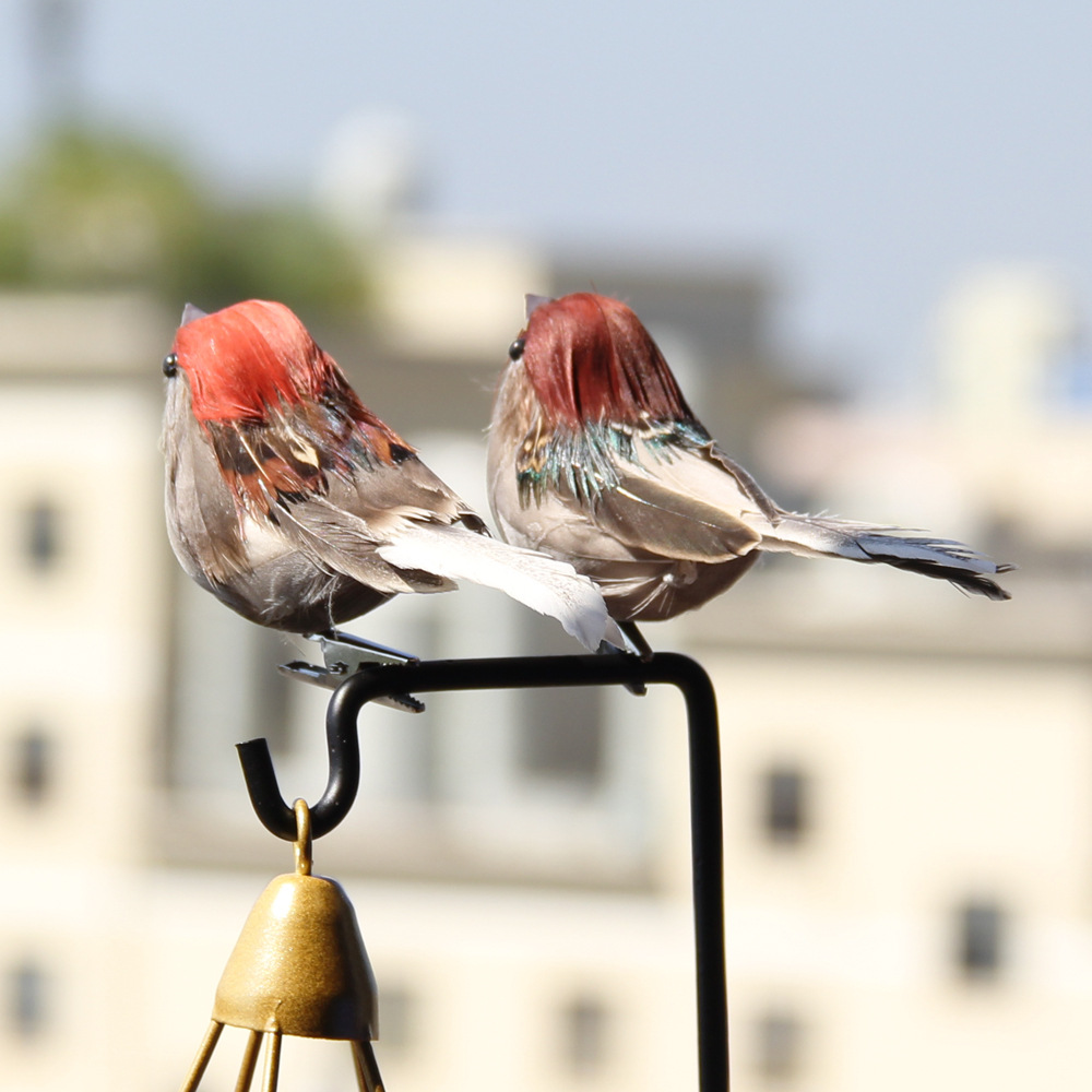 2Pcs Hot Feather Bird Imitatio - Christmas Tree Artificial avis et prix