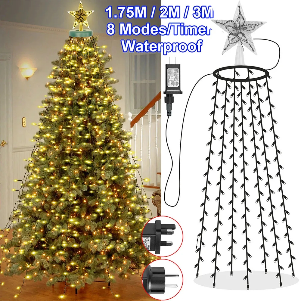 8 Modes Timer LED Christmas Tr - Star Tree Topper avis et prix