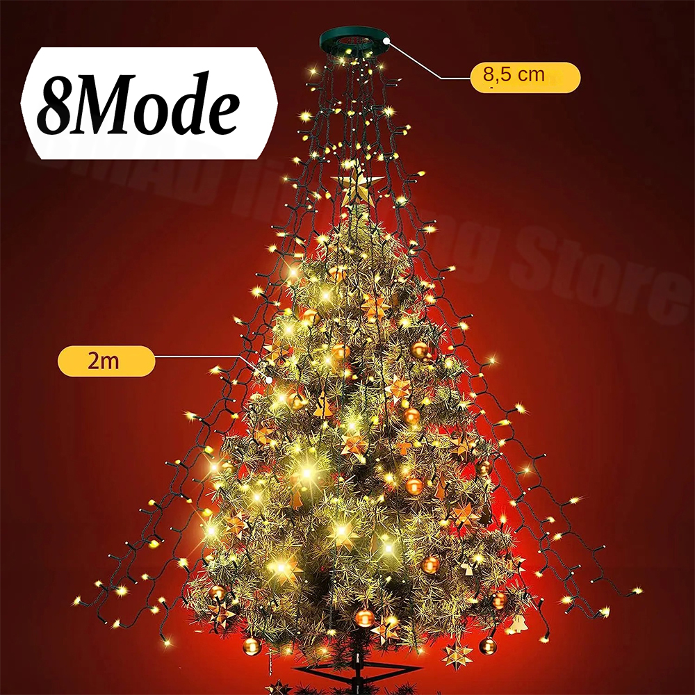 Christmas Tree Waterfall Light - Led Fairy String Lights avis et prix