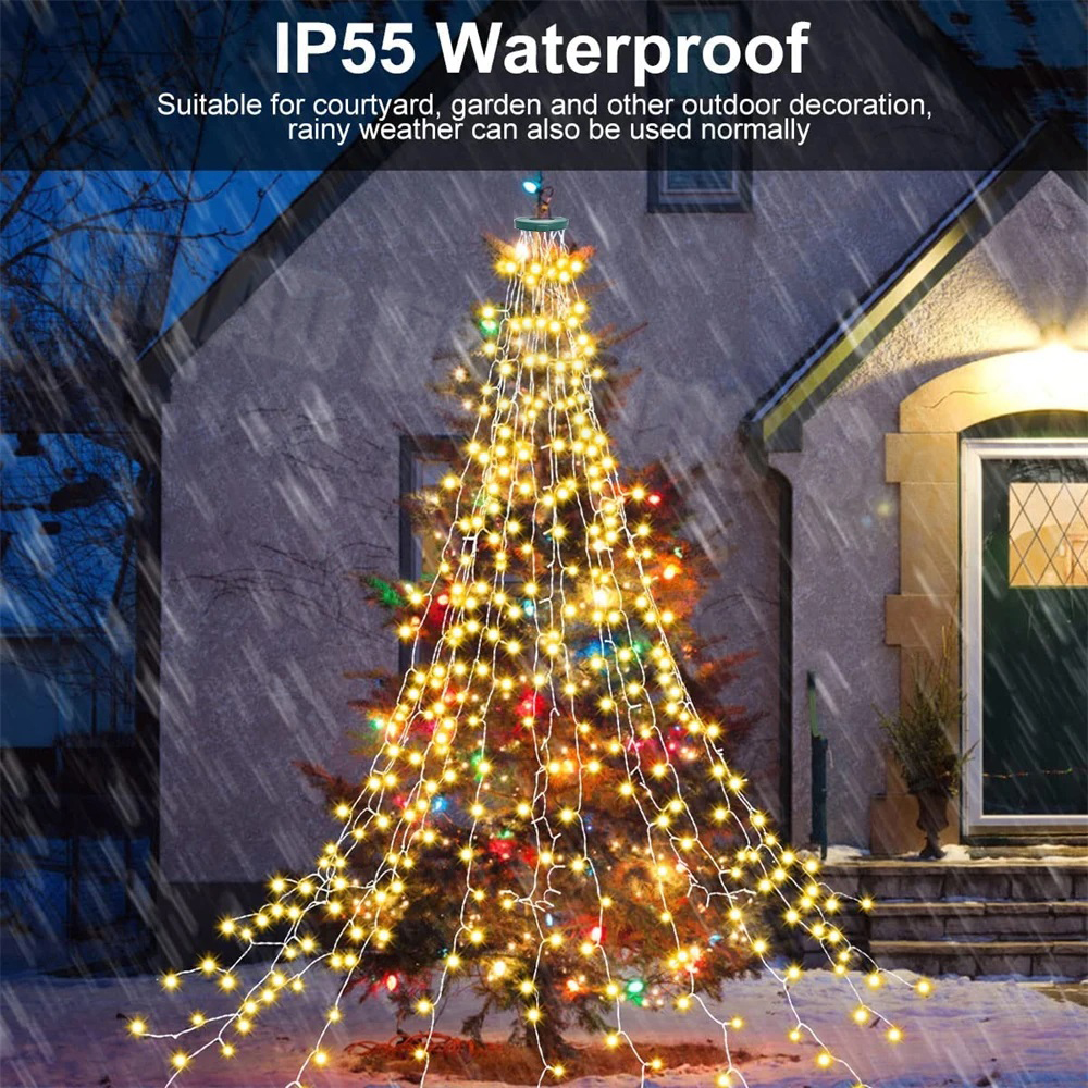 Christmas Tree Waterfall Light - Led Fairy String Lights avis et prix