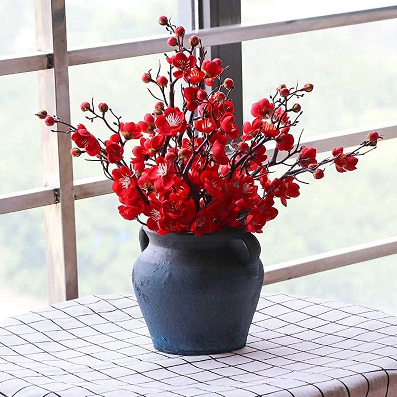 Artificial Flower Spring Plum  - Christmas Wreath Fake avis et prix