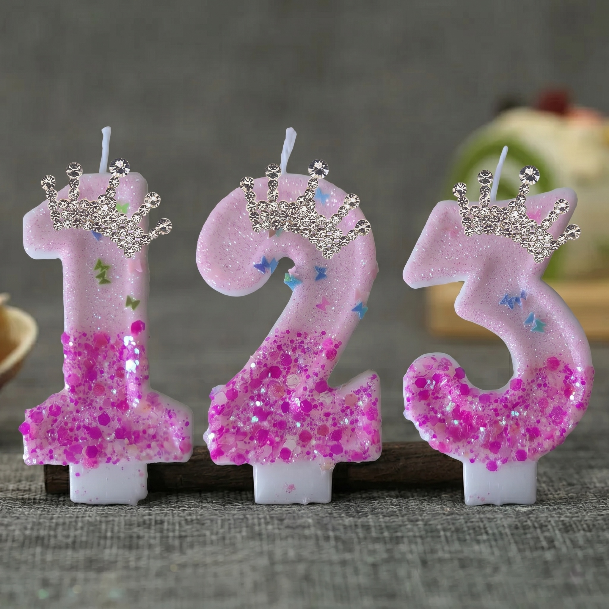 Pink Rose Red Sequins Dual Col - Holiday Candle Set avis et prix