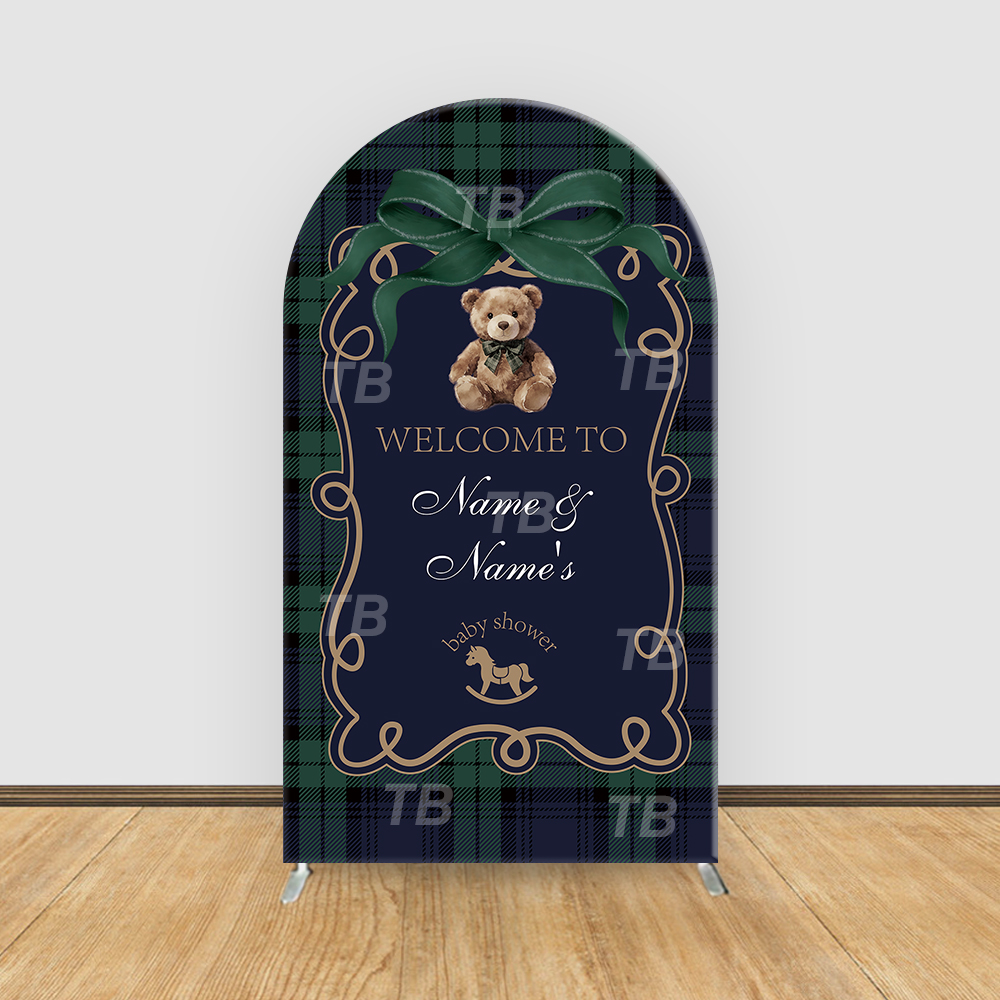 Teddy Bear Plaid Theme Arch Ba - Christmas Throw Blanket avis et prix