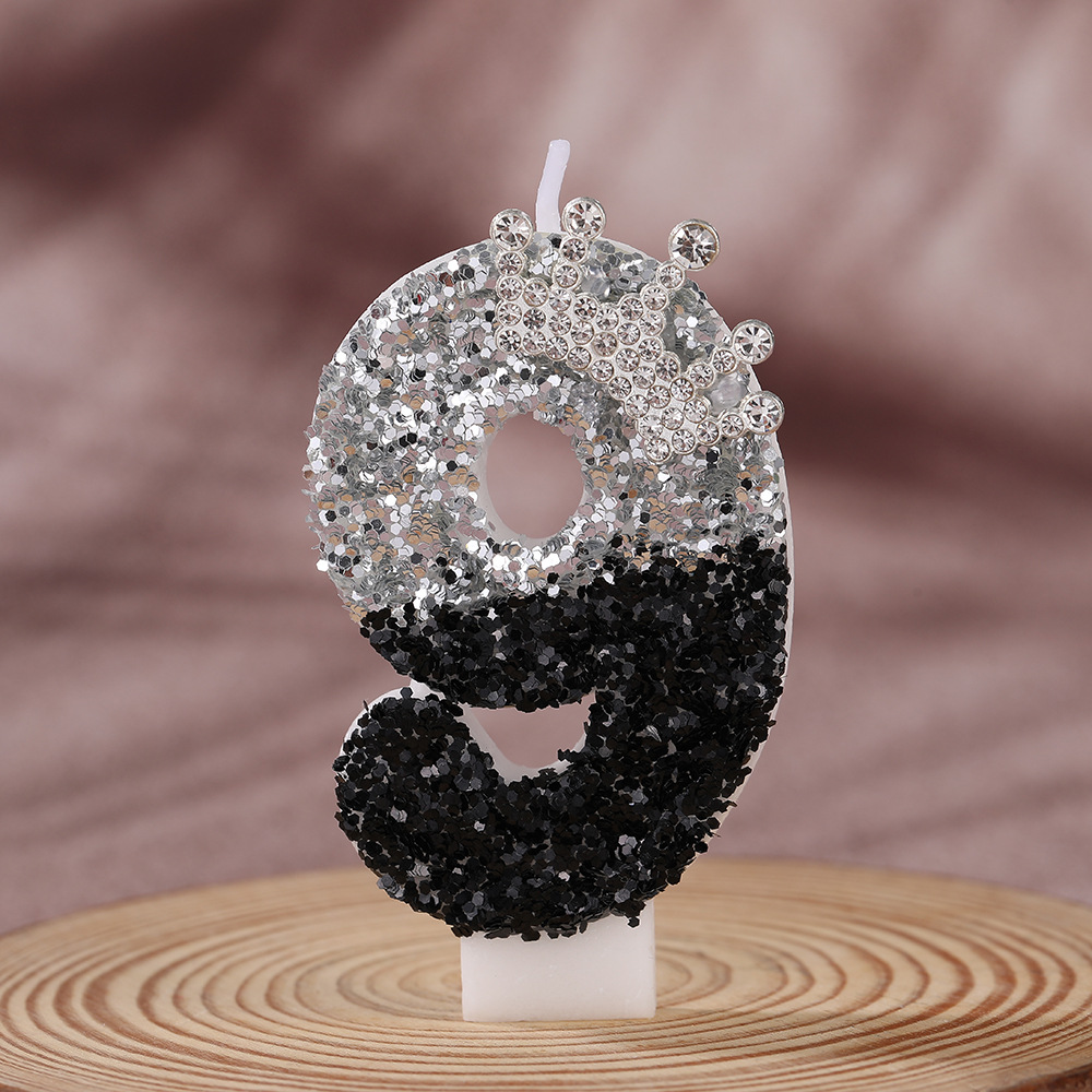 Black Silver Gradient Crown Ha - Holiday Candle Set avis et prix