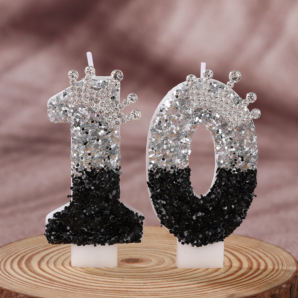 Black Silver Gradient Crown Ha - Holiday Candle Set avis et prix