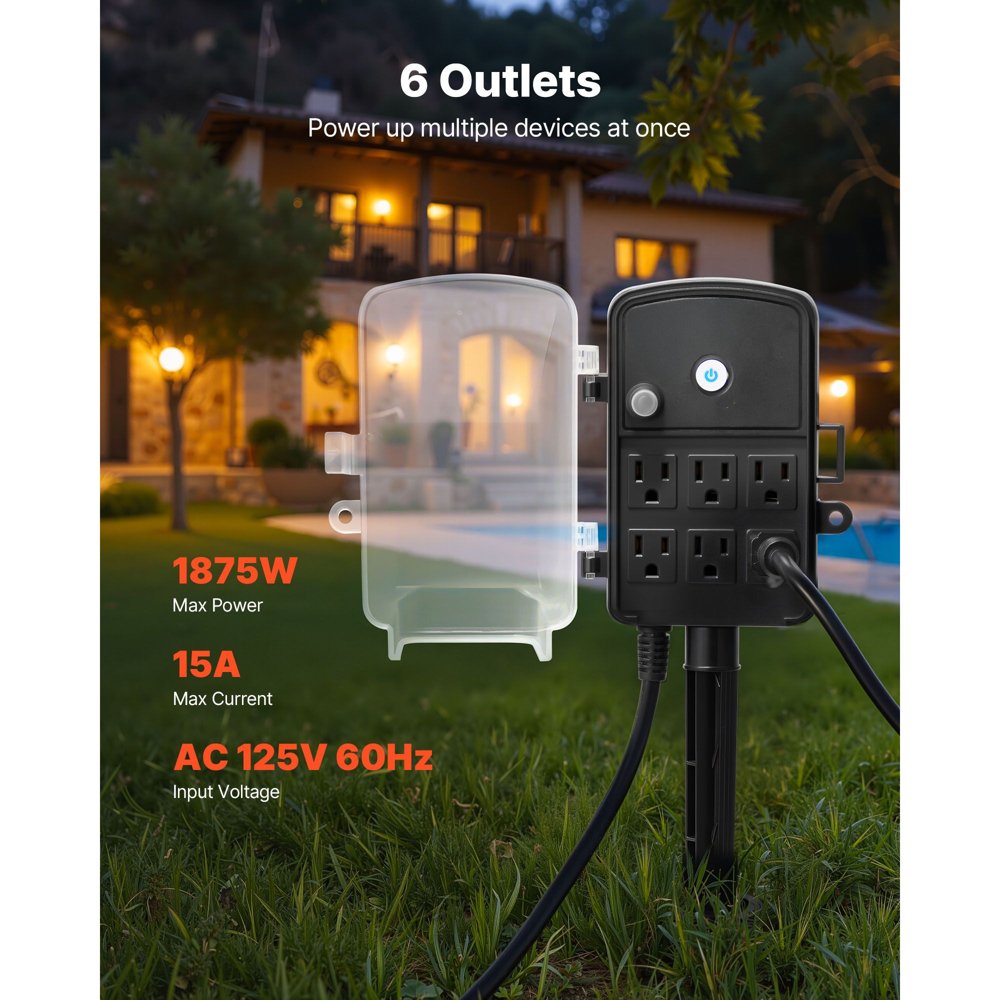 Outdoor Power Stake 25FT Exten - Christmas Lights Outdoor avis et prix