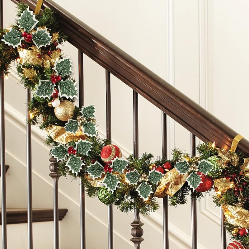 5-50pcs Christmas Holly Berrie - Christmas Wreath Fake avis et prix
