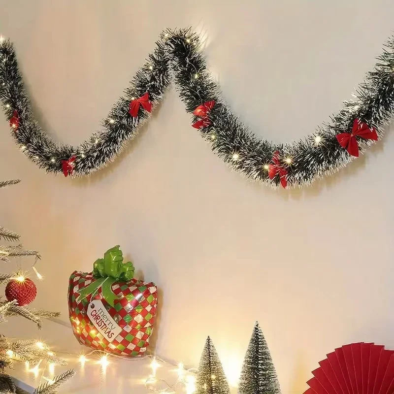 Christmas Tinsel Garland Artif - Tinsel Garland Decoration avis et prix