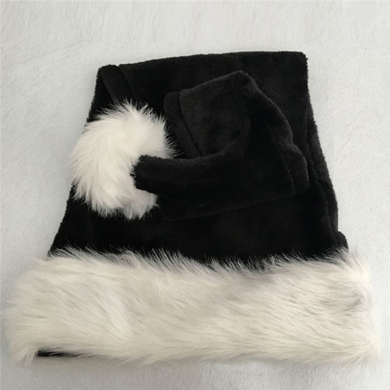 Christmas Santa Hat Black Long - Santa Hat Plush avis et prix
