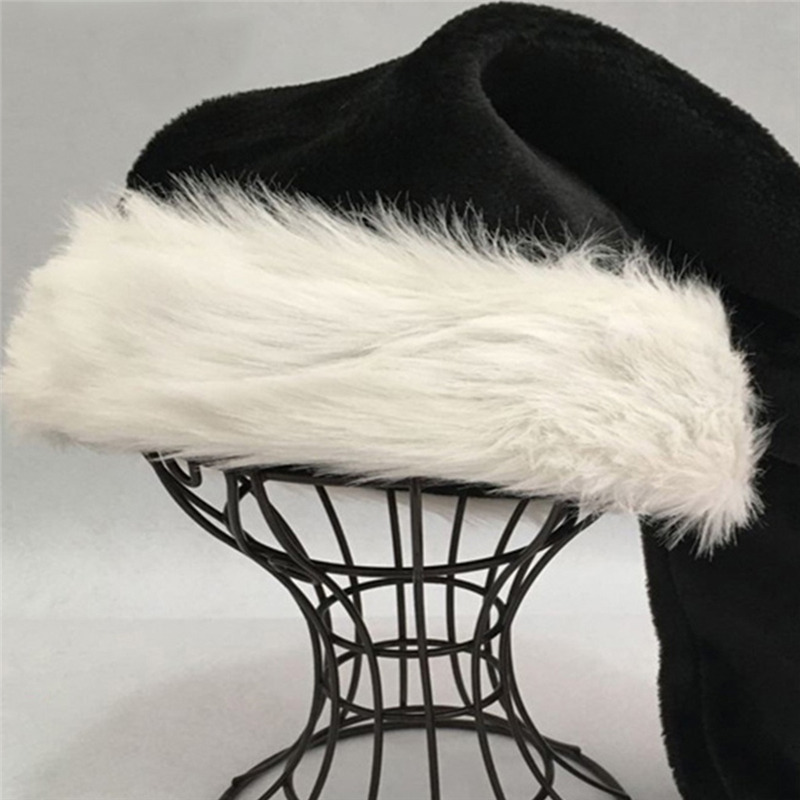 Christmas Santa Hat Black Long - Santa Hat Plush avis et prix