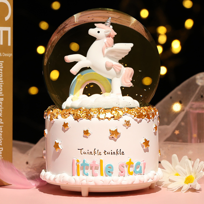 New Crystal Ball Music Box Gir - Snow Globe Musical avis et prix